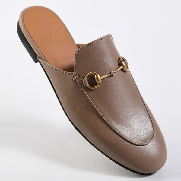 Giày Gucci Women  Princetown Leather Slipper  423513 C9D00 2606 - Ảnh 4