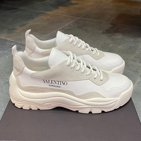 Giày Valentino Gumboy Calfskin Sneaker White (21SS) VY2S0B17VRN0BO - Ảnh 4