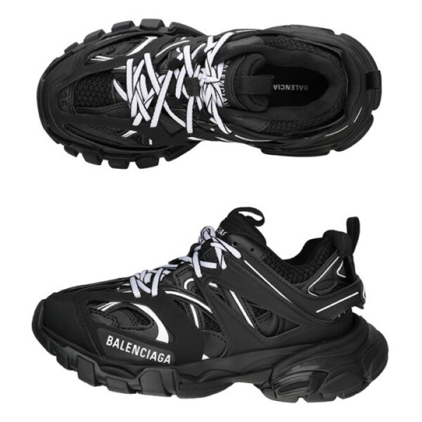 Giày Balenciaga Wmns Track Sneaker Black White 542436-W3AC1-1090 - Ảnh 4