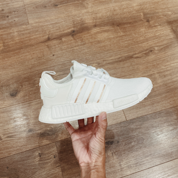 Giày Adidas NMD R1 White Rose Gold Metallic FW6434 - Ảnh 5