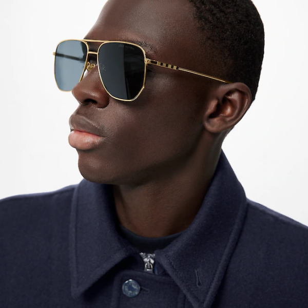 Kính Louis Vuitton 1.1 Evidence Metal Pilot Sunglasses Z1586E - Ảnh 5