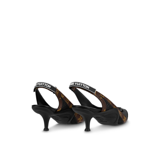 Giày Cao Gót Louis Vuitton Archlight Slingbacks 'Black' 1AADGJ - Ảnh 3