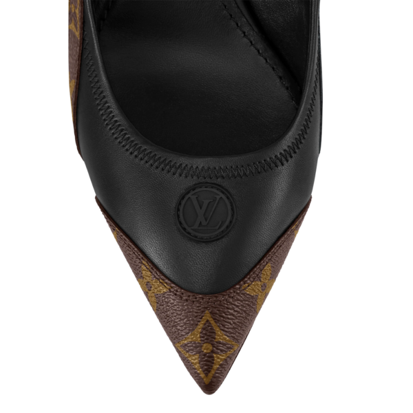 Giày Cao Gót Louis Vuitton Archlight Slingbacks 'Black' 1AADGJ - Ảnh 4