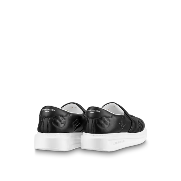 Giay Louis Vuitton Beverly Hills Slip On Trainers "Black" 1A9FAN