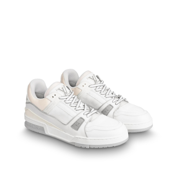 Giày Louis Vuitton Trainer White Grey 1A5PZO - Ảnh 2