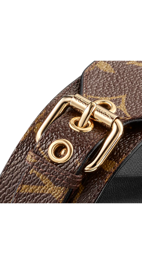 Dép Louis Vuitton Bom Dia Flat Mule 'Brown' 1A3R5S - Ảnh 4