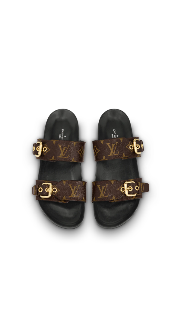 Dép Louis Vuitton Bom Dia Flat Mule 'Brown' 1A3R5S - Ảnh 5