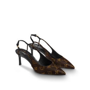 Alternative view of Giày Cao Gót Louis Vuitton Chérie Slingback Pumps 'Patent Monogram' 1A5BPP