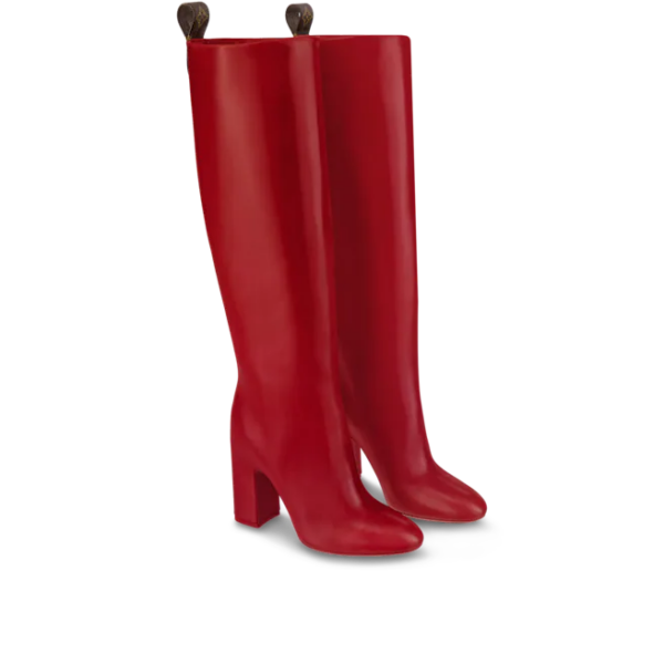 Giày Louis Vuitton Donna High Boots 'Red' 1AAOEL - Ảnh 6