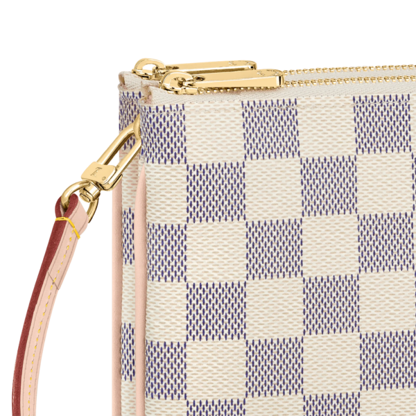 Tui Louis Vuitton Double Zip Pochette 'Damier Azur' N60460