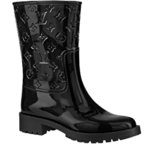 Giày Louis Vuitton Drops Flat Half Boots 'Black' 1A8QUZ