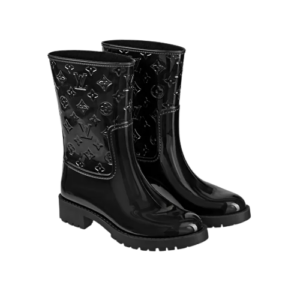 Alternative view of Giày Louis Vuitton Drops Flat Half Boots 'Black' 1A8QUZ