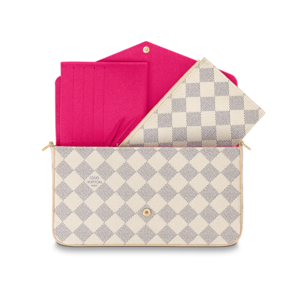 Túi Louis Vuitton Félicie Pochette 'Fuchsia' N64616 - Ảnh 4