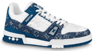 Giay Louis Vuitton Trainer 'Denim Monogram Blue' 1A9JGR
