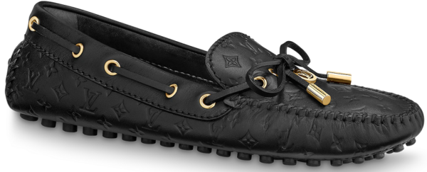 Giày Louis Vuitton Gloria Flat Loafers 'Black' 1A657J