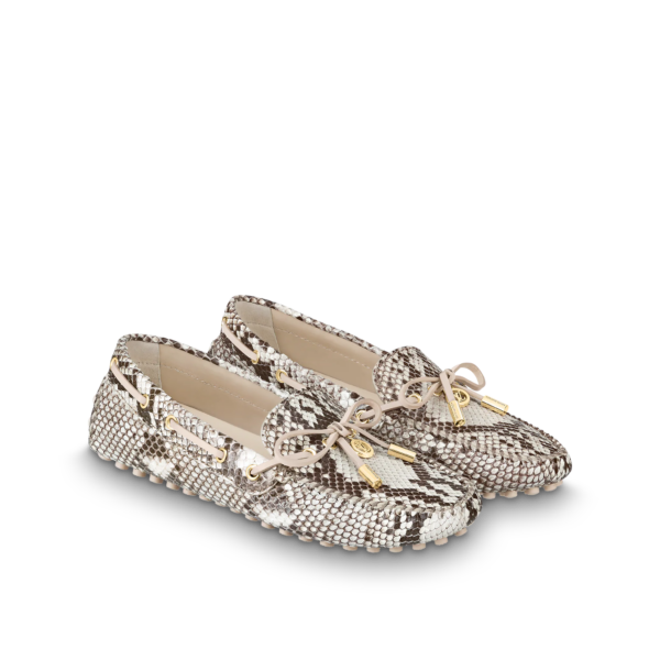 Giày Louis Vuitton Gloria Flat Loafers 'Natural' 1A8W0K - Ảnh 3