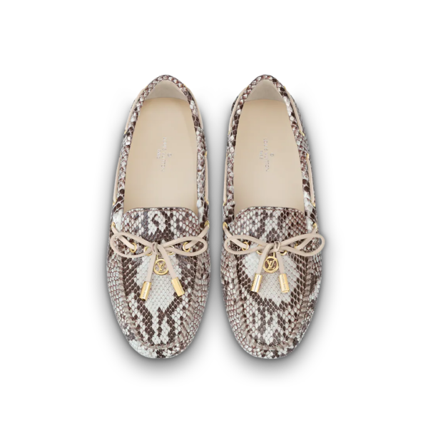 Giày Louis Vuitton Gloria Flat Loafers 'Natural' 1A8W0K - Ảnh 4
