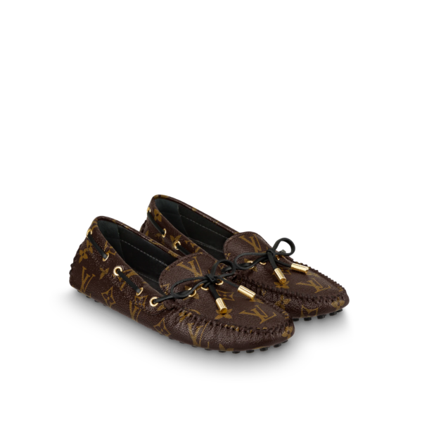 Giày Louis Vuitton Gloria Flat Loafer 'Brown' 1A3QNY - Ảnh 4