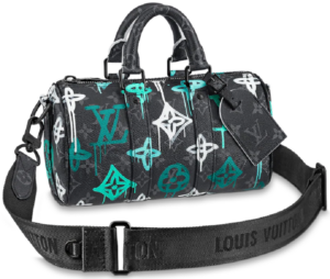 Tui Louis Vuitton Keepall Bandouliere 25 Bag 'Graffiti Green' M21399