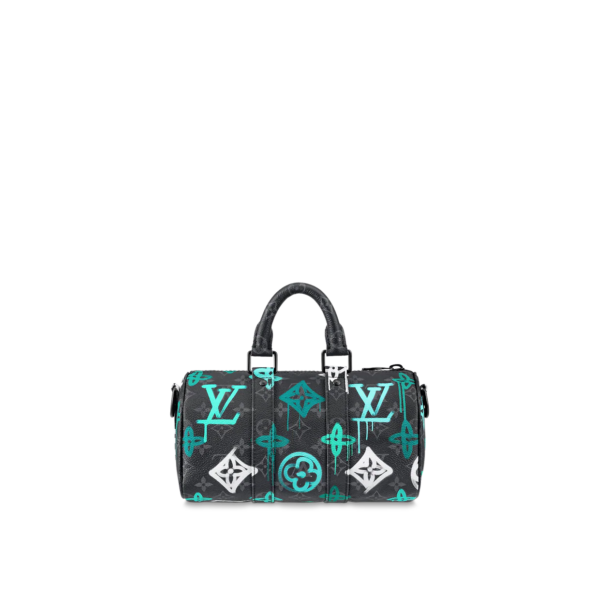 Tui Louis Vuitton Keepall Bandouliere 25 Bag 'Graffiti Green' M21399