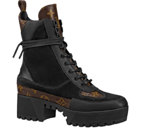 Giày Louis Vuitton Laureate Desert Boots 'Black' 1A4XY4