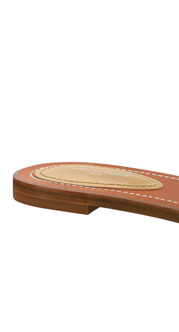 Dép Louis Vuitton Lock It Flat Mules 'Brown' 1A9RC4 - Ảnh 5