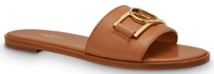 Dép Louis Vuitton Lock It Flat Mules 'Cognac Brown' 1A64ZO