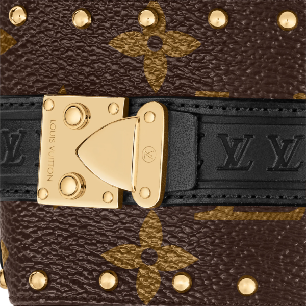 Dép Louis Vuitton Lock It Flat Mules 'Black' 1AAC3S - Ảnh 2