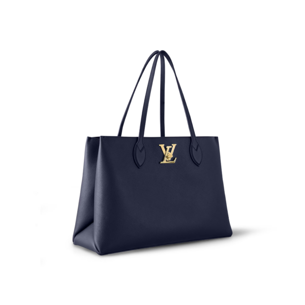 Tui Louis Vuitton LockMe Shopper Tote Bag 'Navy Blue' M20984