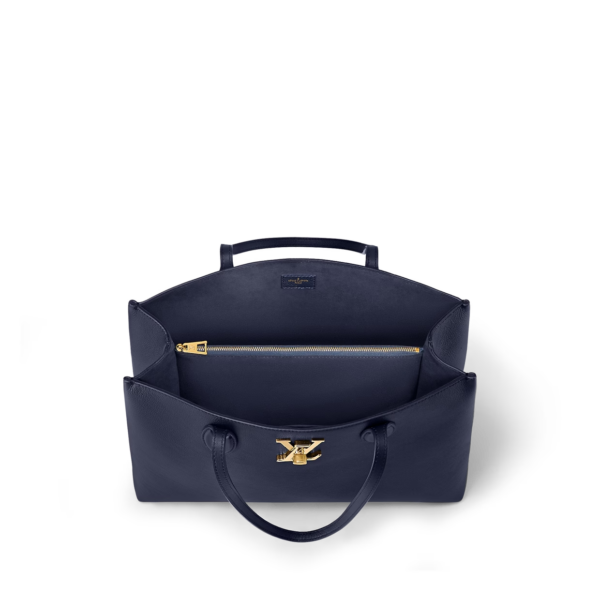 Tui Louis Vuitton LockMe Shopper Tote Bag 'Navy Blue' M20984