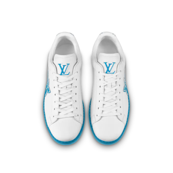 Giay Louis Vuitton Luxembourg Samothrace Trainer "Blue" 1A9FZ5