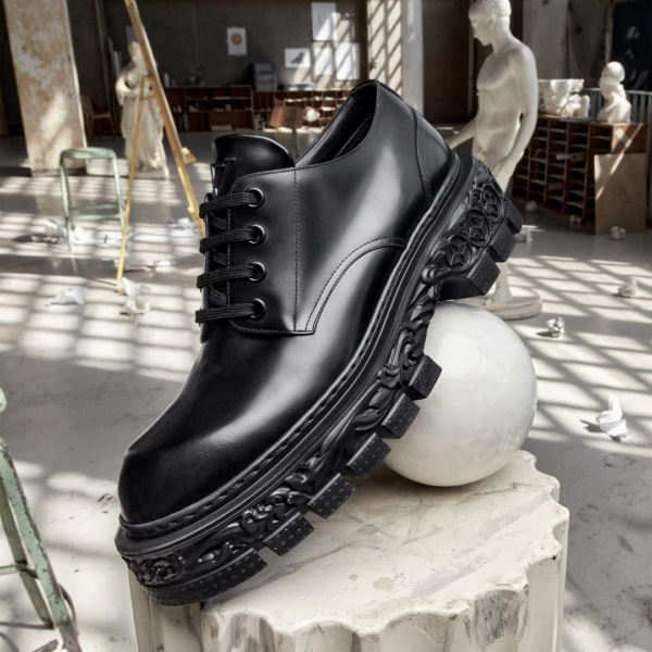 Giày Louis Vuitton LV Baroque Derbies 'Black' 1AAHAT - Ảnh 6