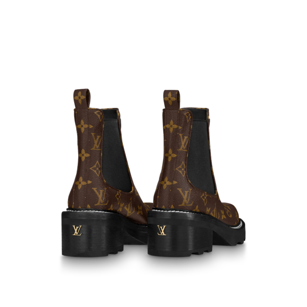 Giày Louis Vuitton LV Beaubourg Ankle Boots 'Cacao Brown' 1A8QCL - Ảnh 3