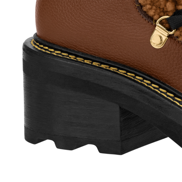 Giày Louis Vuitton Lv Beaubourg Ankle Boots Cognac 1A8CUQ - Ảnh 4