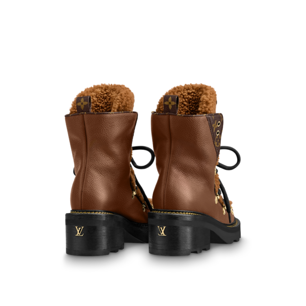 Giày Louis Vuitton Lv Beaubourg Ankle Boots Cognac 1A8CUQ - Ảnh 3