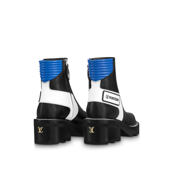 Giày Louis Vuitton BeauBourg Ankle Boots 'Blue' 1A9OBX - Ảnh 6