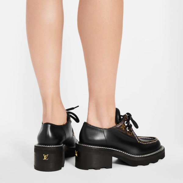 Giày Louis Vuitton Beaubourg Platform 'Black' 1A5SOC - Ảnh 3