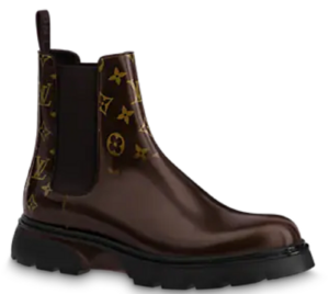 Giày Louis Vuitton Lv Bold Chelsea Boots Mocha Brown 1A9FEI