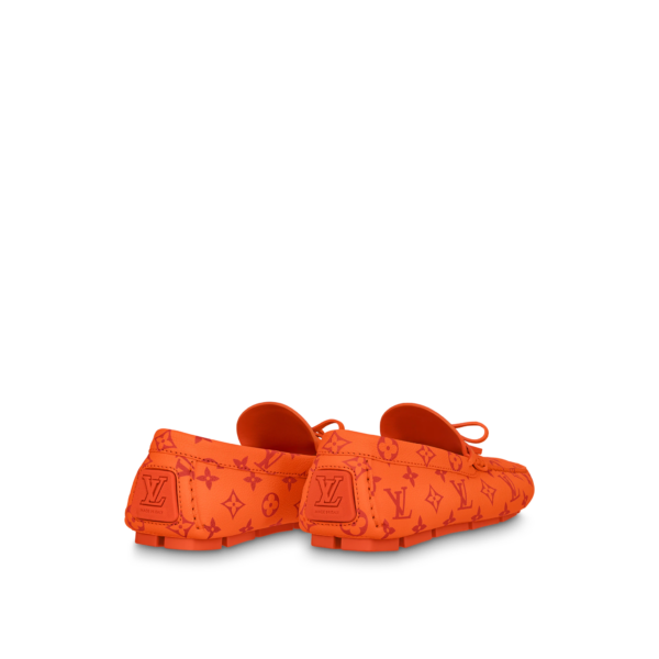 Giày Louis Vuitton Driver Moccasins 'Orange' 1AAF58 - Ảnh 2