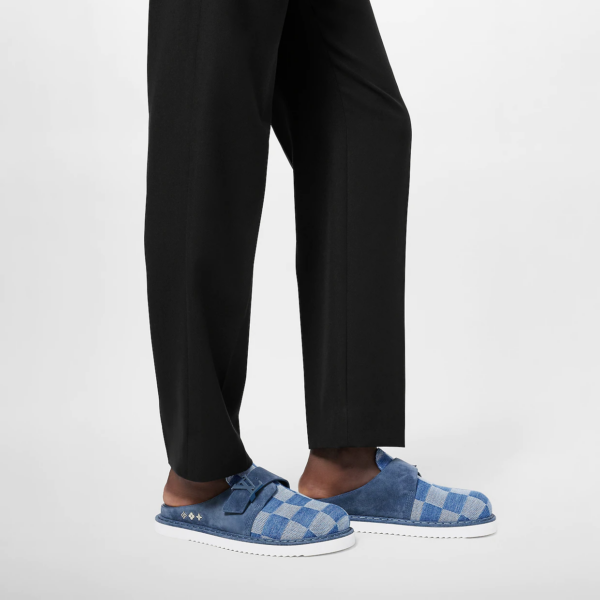 Giày Louis Vuitton LV Easy Mules 'Blue' 1AA0BX - Ảnh 3