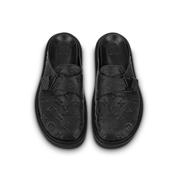 Giày Louis Vuitton LV Easy Mules 'Black' 1AA0CC - Ảnh 6