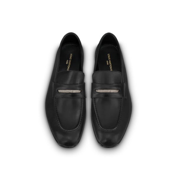 Giày Louis Vuitton LV Glove Loafers 'Black' 1AA727 - Ảnh 5