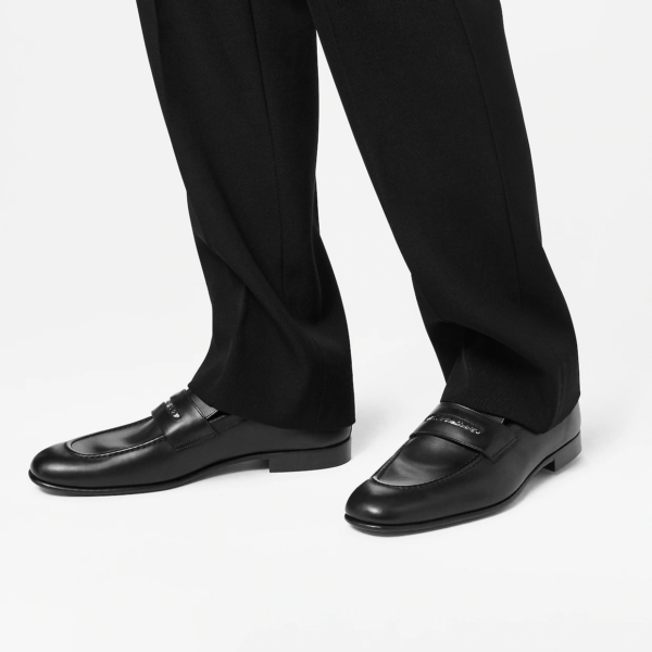 Giày Louis Vuitton LV Glove Loafers 'Black' 1AA2DX - Ảnh 3