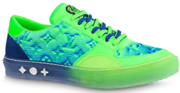 Giay Louis Vuitton Ollie Richelieu Trainers "Green" 1A9UYP