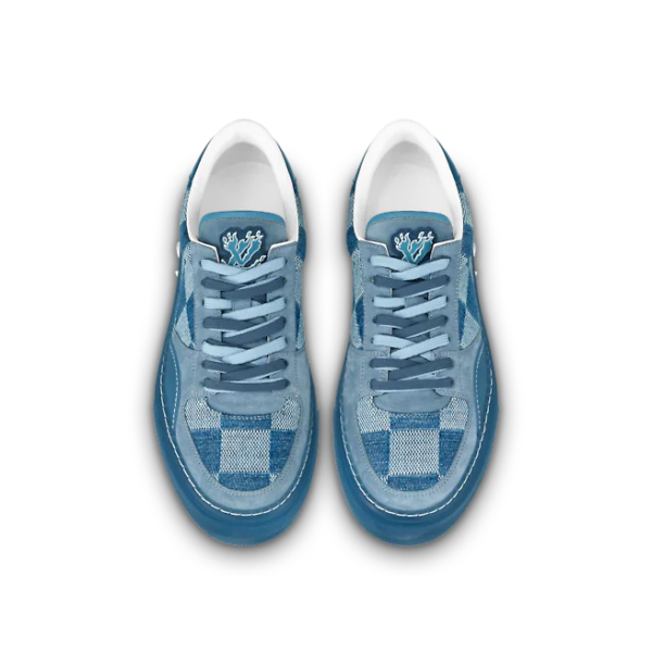 Giày Louis Vuitton Ollie Trainers 'Blue' 1A9YT6 - Ảnh 3