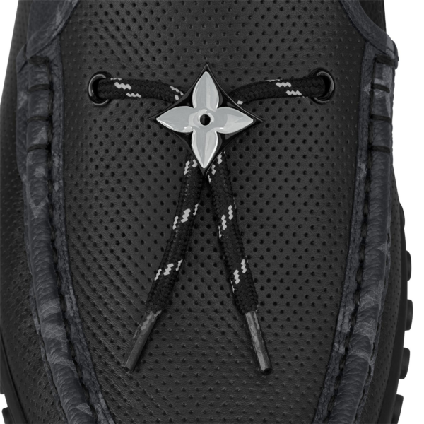 Giày Louis Vuitton LV Racer Moccasins 'Black' 1A9ZH6 - Ảnh 2