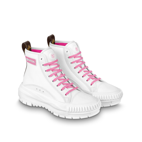 Giày Louis Vuitton Squad Trainers 'White Pink' 1A93ZZ - Ảnh 5