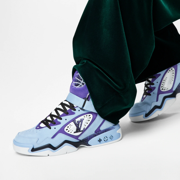 Giày Louis Vuitton LV Trainer 2 Trainers 'Blue' 1AAHEO - Ảnh 2