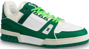 Giày Louis Vuitton Trainer White Green 1A8125