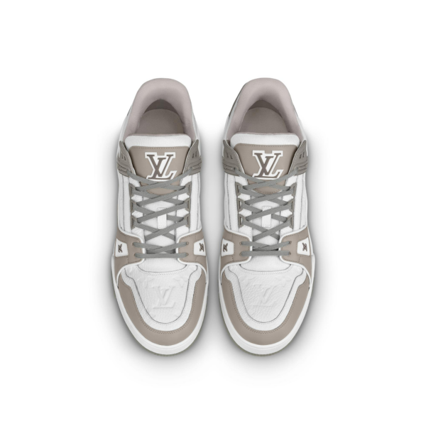 Giày Louis Vuitton Trainer Sneaker Grey 1A8KB8 - Ảnh 3
